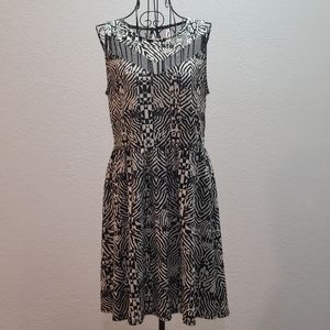 Xilaration Black/Beige Dress